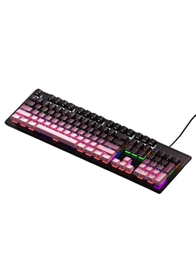 KUYING New Office Wired Mechanical Keyboard With Multiple Lighting Effects 
