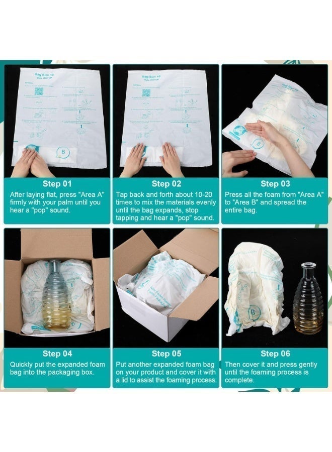 Expanding Foam Packaging, 21x24 Inch, 4-Pack, Self-Forming Cushioning for Electronics and PC Components, Shape-Conforming Shipping Protection, Instant Pack Quick Expanding Packaging Filler - Image 4