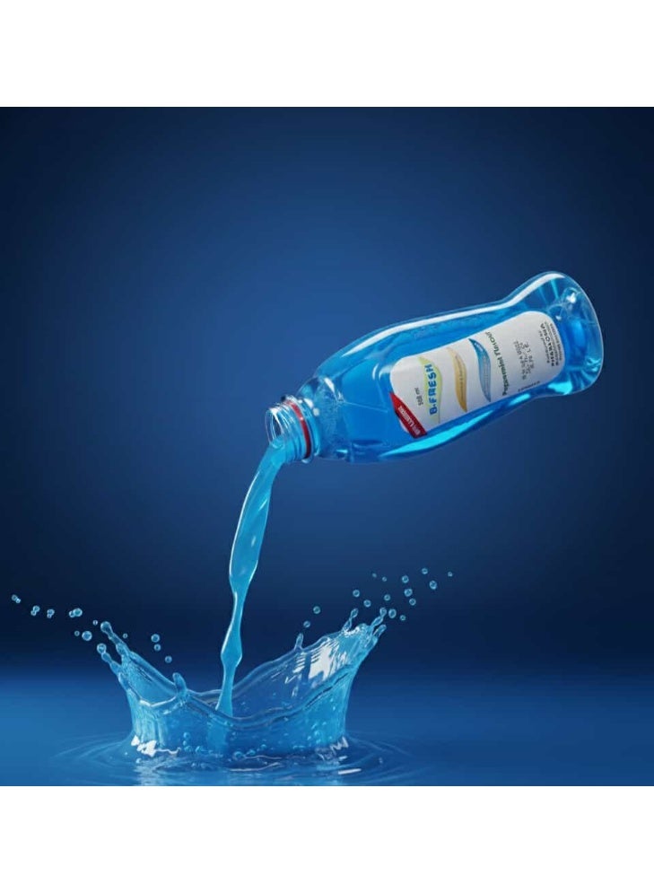 بي-فريش بي فريش غسول بالفلوريد مضمضة\غرغرة للفم بالنعناع 250 ملي - Image 4