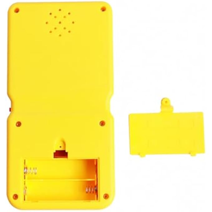 RETRO BRICK GAME CONSOLE LARGE SCREEN WITH GREEN BACKLIGHT BUILT-IN 23 MULTI-MODE GAMES CLASSIC NOSTALGIA SPEED AND DIFFICULTY ADJUSTABLE POWERED BY 2 AA BATTERIES (YELLOW) - Image 5