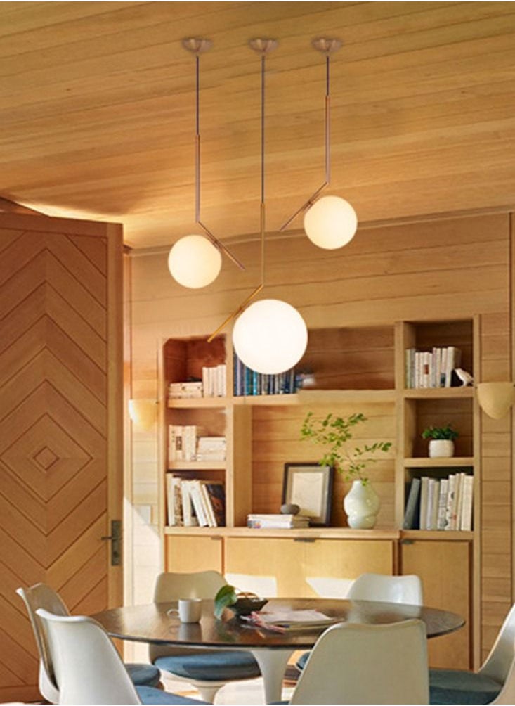 Sharpdo Nordic Modern Creative Spherical Chandelier Bedroom Living Room Decoration Hanging Light Home Decoration  - Image 2
