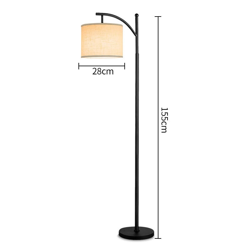 GroveMade Led Floor Lamp, Vintage Standing Lamp with Fabric Shade, Tall Reading Lamp for Living Room, Bedroom & Office, Eye-Caring Floor Light with High CRI, Modern Home Decor  Lighting。 - Image 2