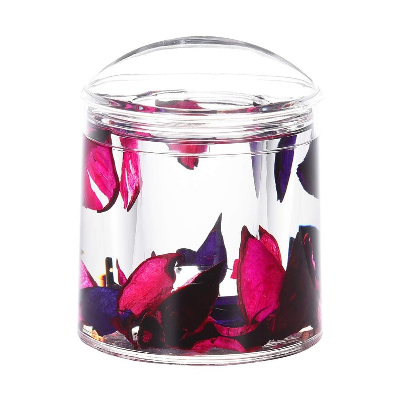 Locco Decor لوكو ديكور سائل أكريليك ثلاثي الأبعاد بحركة عائمة مستديرة Qtip حامل مسحة قطنية مع غطاء ورقة - Image 2