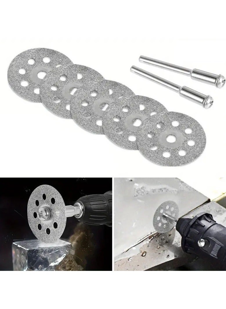 general The electric drill accessory kit with high-speed saw blades and round cutting discs is perfectly compatible with common electric drills - Image 2