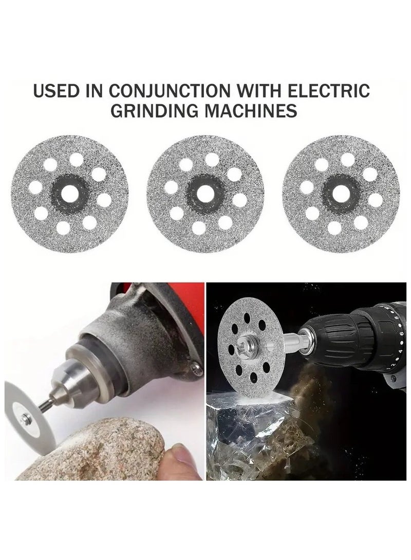 general The electric drill accessory kit with high-speed saw blades and round cutting discs is perfectly compatible with common electric drills - Image 3
