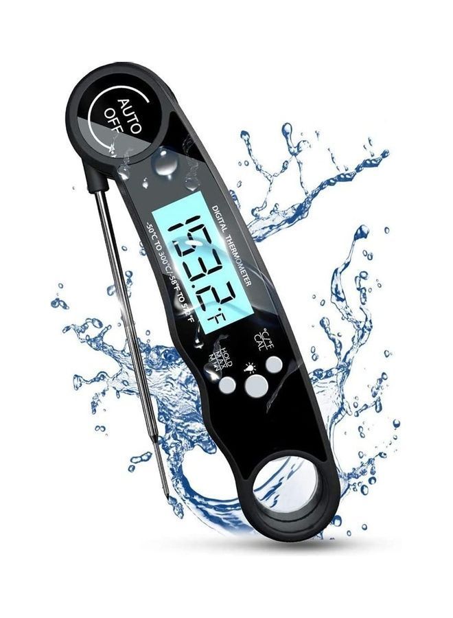 NIBEMINENT Digital Food Thermometer Black/Grey - Image 1