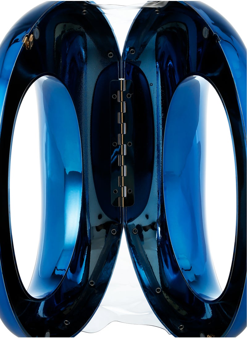 London Rag Acrylic Metallic Clutch Bag in Blue  - Image 5