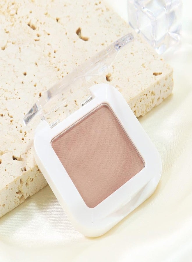 HHLTOH Light Smoked Beige Matte Single Eyeshadow Makeup Palette - Natural Single Matte Eye Shades | Creamy Pressed Powder for Easy Blending | Mini Travel Palette for Women | Everyday Eyeshadow Makeup - Image 5