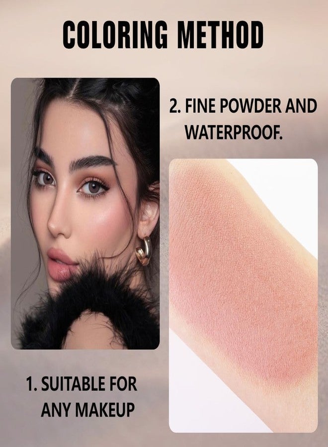 HHLTOH Light Smoked Beige Matte Single Eyeshadow Makeup Palette - Natural Single Matte Eye Shades | Creamy Pressed Powder for Easy Blending | Mini Travel Palette for Women | Everyday Eyeshadow Makeup - Image 4