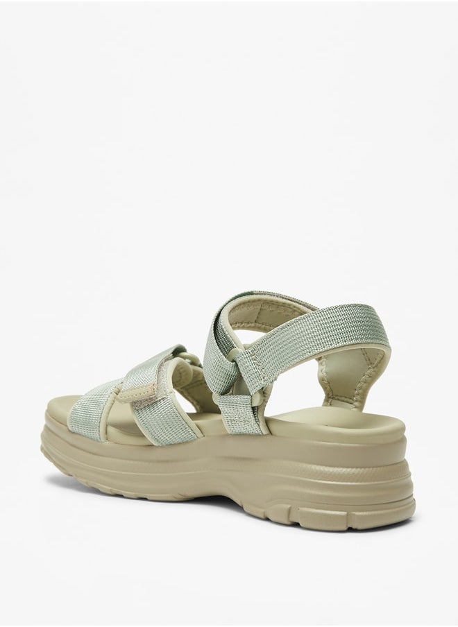 Le Confort - Girls Chunky Strappy Sandals with Hook and Loop Closure - Image 1