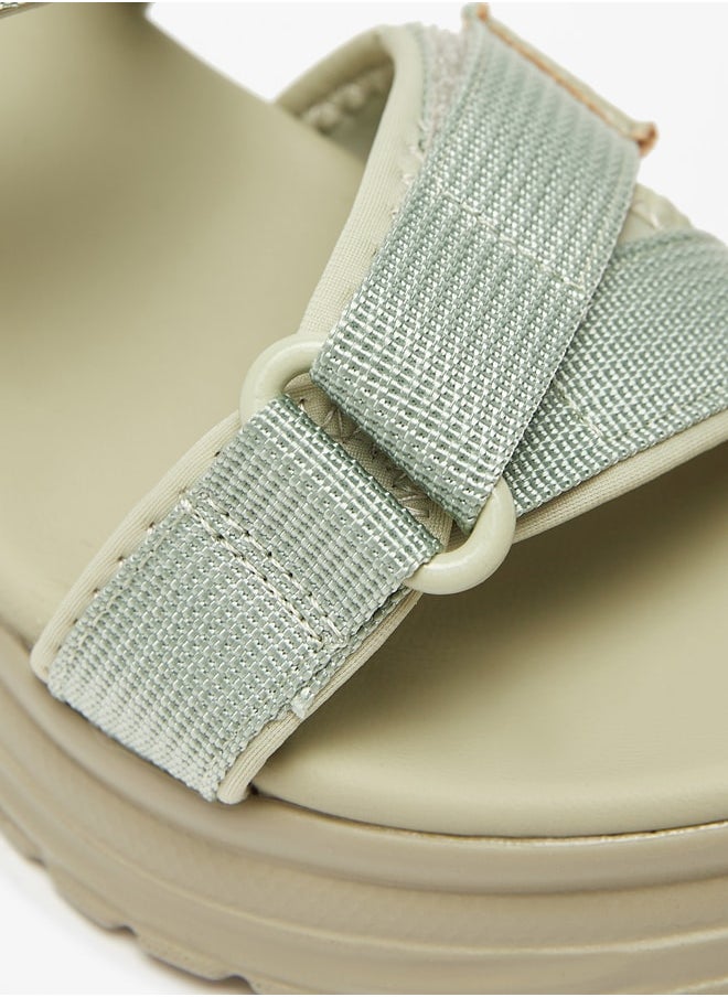 Le Confort - Girls Chunky Strappy Sandals with Hook and Loop Closure - Image 1