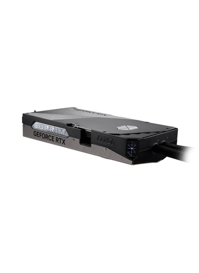 إم اس أي GeForce RTX 5090 32GB GDDR7 SUPRIM LIQUID SOC Graphics Card - PCIe Gen 5, 21,760 CUDA Cores, 28 Gbps Memory Speed, 512-bit Memory Bus, 4K 480Hz/8K 120Hz HDMI 2.1b, DisplayPort 2.1b, 1000W PSU Recommended, 7680x4320 Max Resolution, 600W Power Consumption, Liquid Cooling Solution Grey  - Image 3