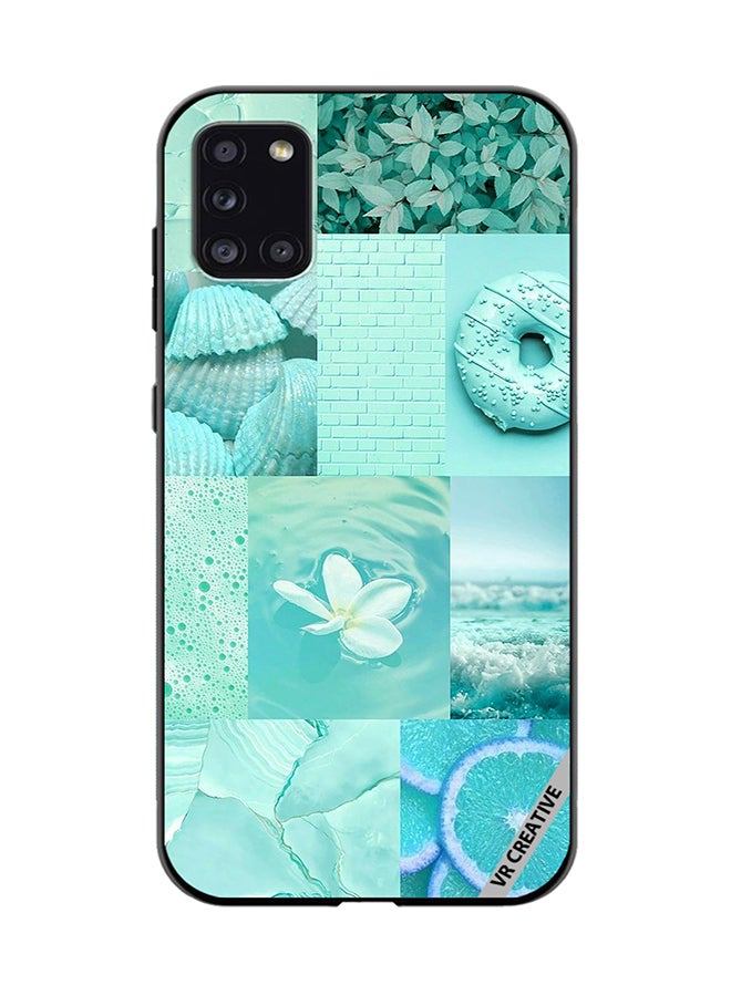 VR CREATIVE Protective Case Cover For Samsung Galaxy A31 Mint Abstract College Design Multicolour - Image 1