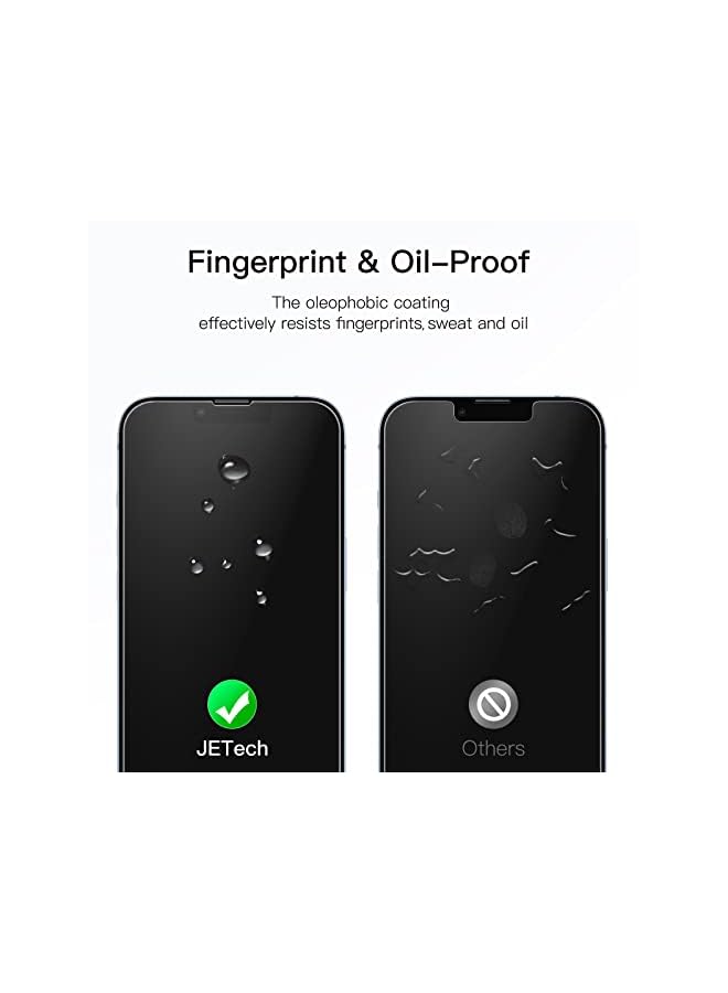 Jetech Full Coverage Screen Protector For Iphone 14 Plus 6.7-Inch, 9H Tempered Glass Film Case-Friendly, Hd Clear, 3-Pack - Image 5