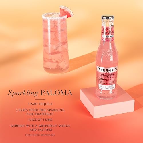 Fever Tree Sparkling Pink Grapefruit - Premium Mixer - Refreshing Beverage for Cocktails & Mocktails. Naturally Sourced Ingredients, No Artificial Sweeteners or Colors - 200 ML Bottles - Pack of 24 - Image 5