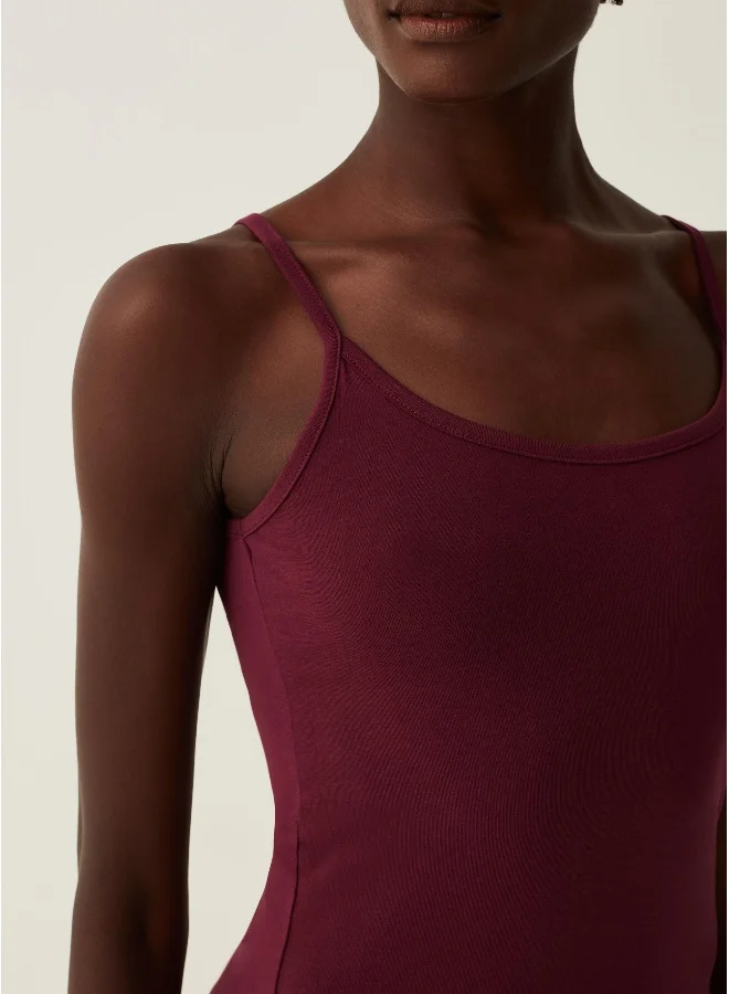 او في اس Two-pack stretch cotton under vests