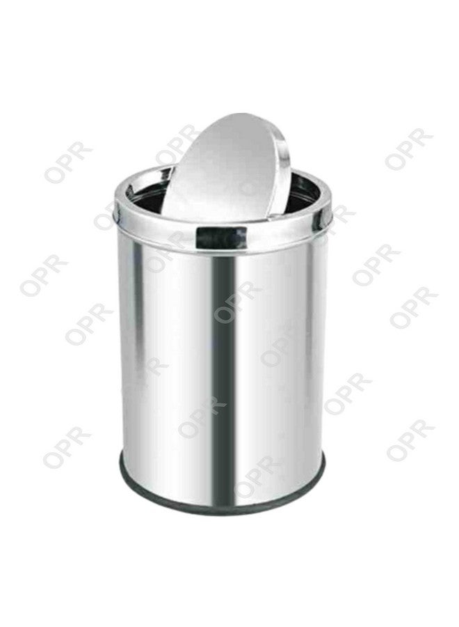 OPR Stainless Steel Swing Dust Bin with Lid| Garbage Bin, Trash Can for Home, Kitchen, Washroom, Bathroom and Offices (8 X 12 in. -10 Liter) - Image 3