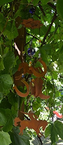 Sunset Vista Designs Horsing Around Western Wind Chime, 24", Broncos & Rodeo Cowboys - Image 2
