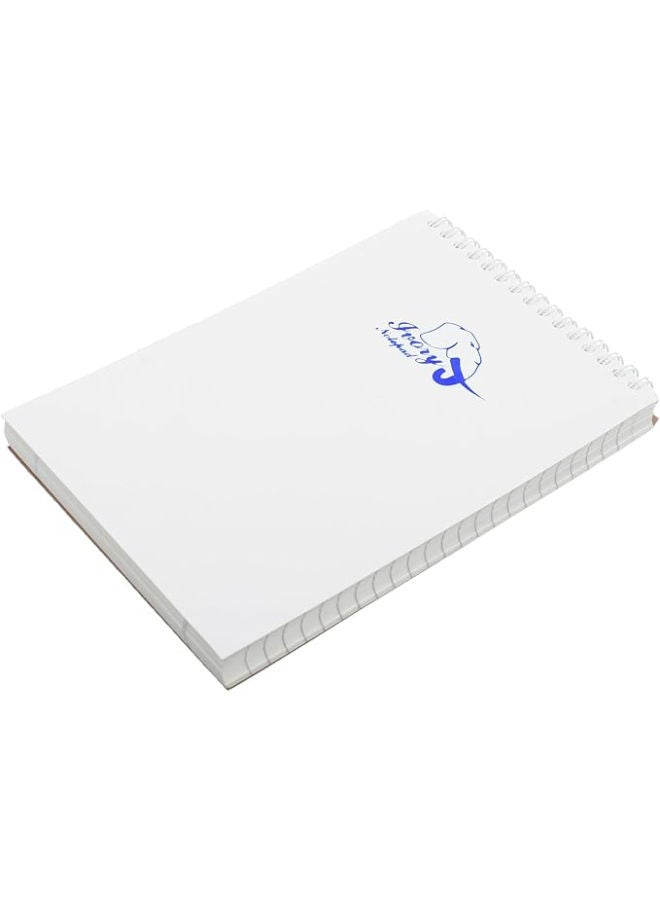 Yassin Ivory Block Note, 100 Sheets A5 Wire-Bound for Elegant Notes, Ivory - Image 2