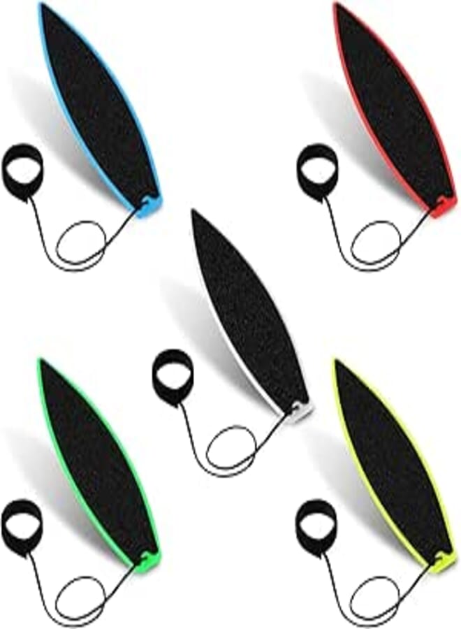 FASHION MANIA fashion mania 5pcs Finger Surfboards, Finger Surf Board for Car Window Creative Mini Finger Surfboard Toy Fingertip Surfboard for Kids Teens Adults Indoors Outdoors Practice 