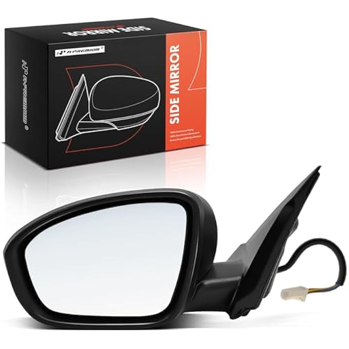 ريحني مرآة باب كهربائية على جانب السائق متوافقة مع نيسان ألتيما 2019 2020 2021 2022 2023 مرآة خلفية خارجية سوداء قابلة للطي مع إشارة استبدال 963026Ca0B - Image 2