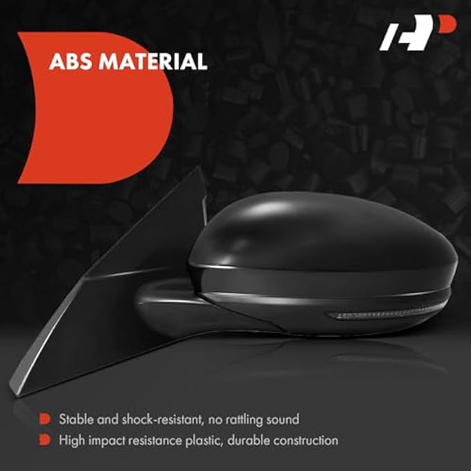 ريحني مرآة باب كهربائية على جانب السائق متوافقة مع نيسان ألتيما 2019 2020 2021 2022 2023 مرآة خلفية خارجية سوداء قابلة للطي مع إشارة استبدال 963026Ca0B - Image 4