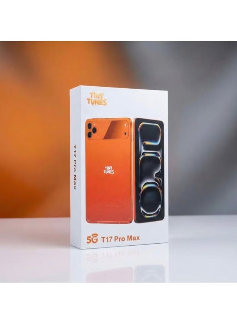 Tiny Tunes T17 Pro Max 5G Smart Tablet PC with 10.1-inch, 24GB RAM, 1TB Storage, Wireless Keyboard & Mouse "Orange" - Image 4