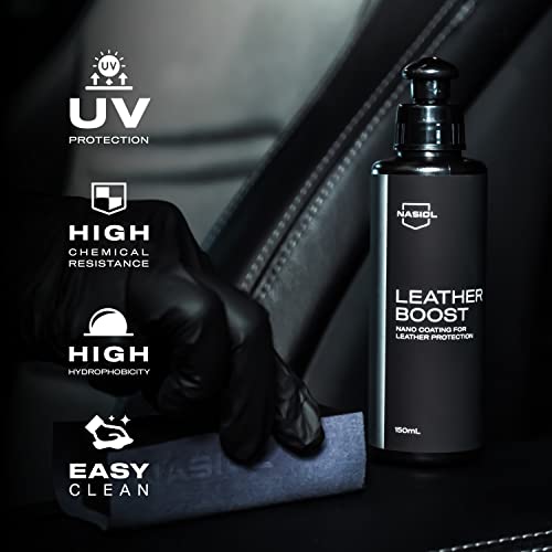Nasiol Leatherboost Nano Coating for Leather Protection and Conditioner 507 Fl Oz UV Protection Prevent Cracking Or Fading Of Leather Car Interior Care Furnitures Apparel Shoes Boots and More - Image 3