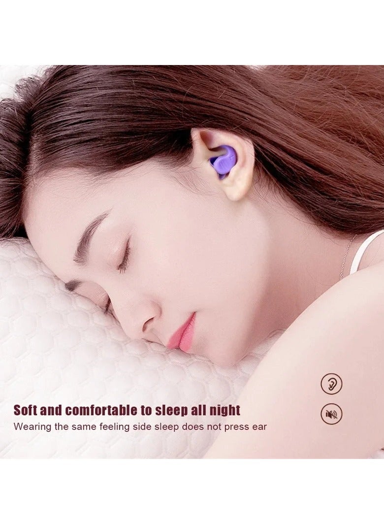 AROAQ Soft Silicone Ear Plugs for Sleeping Sound Insulation Ear Protection Anti-Noise Plugs for Travel Silicone Noise Reduction  - Image 2