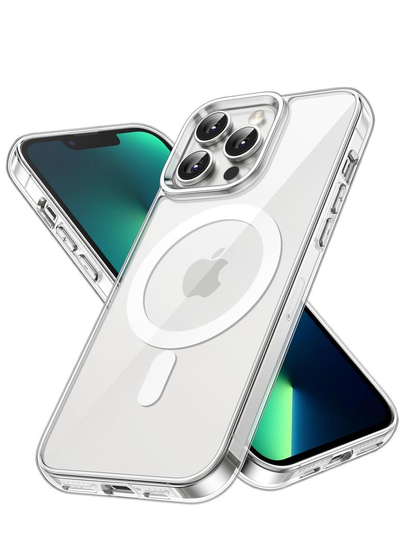 iPhone 13 Pro Case – MagSafe Compatible Clear Slim Shockproof Protective Cover with Wireless Charging Support