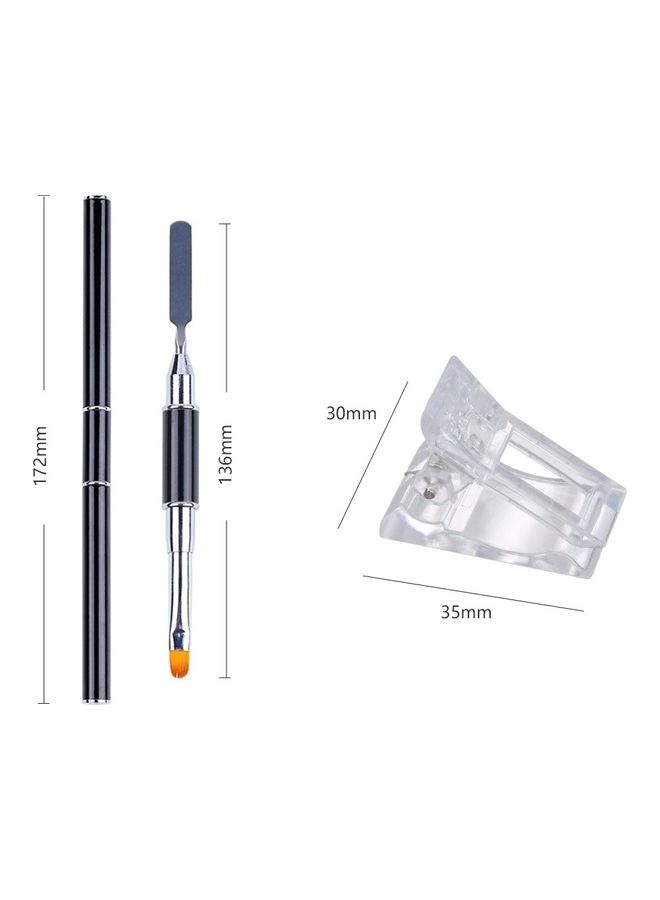 NIBEMINENT 100-Piece Crystal Fake Nails Clear - Image 2