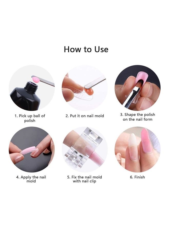 NIBEMINENT 100-Piece Crystal Fake Nails Clear - Image 5