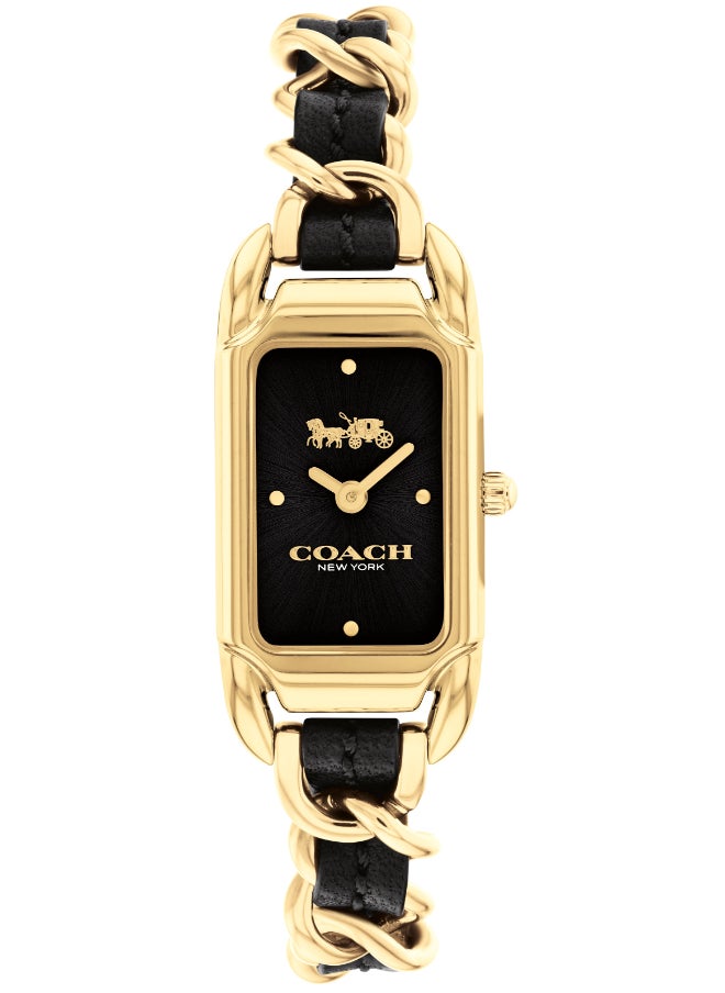 COACH Women's Black Dial Analog Quartz Watch 17.5 mm -  14504281 