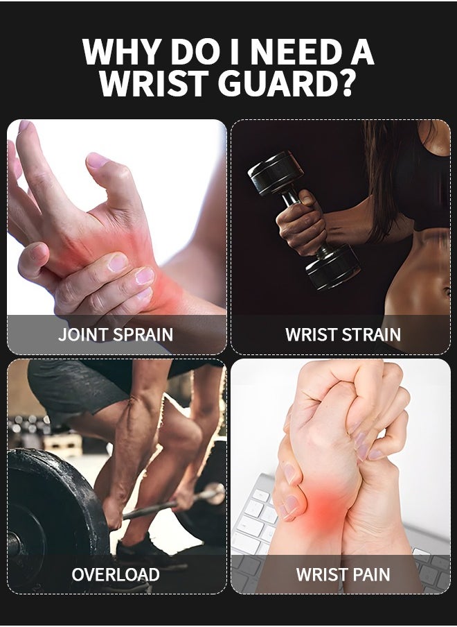 GROIC Wrist Wraps for Weightlifting,19" Professional Grade with Thumb Loops Wrist Support Braces for Working Out, Weight Lifting, Crossfit, Powerlifting, Strength Training, Brace Wrists Avoid Injury  - Image 5