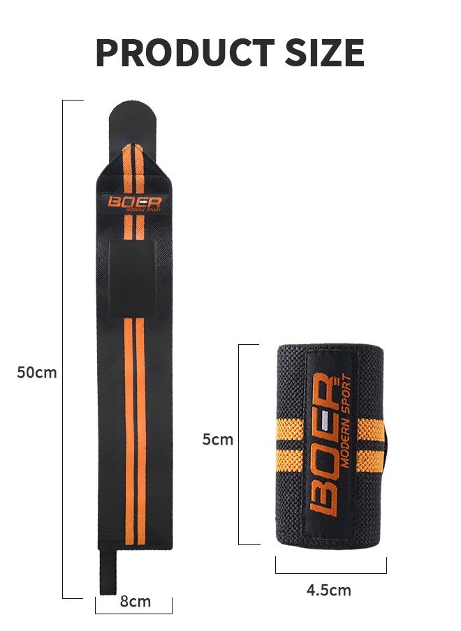 GROIC - Wrist Wraps for Weightlifting,19" Professional Grade with Thumb Loops Wrist Support Braces for Working Out, Weight Lifting, Crossfit, Powerlifting, Strength Training, Brace Wrists Avoid Injury - Image 1