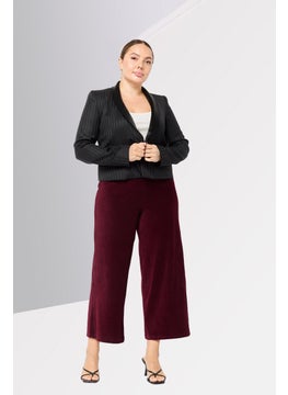 EMPORIO ARMANI Women Regular Fit Stripe Semi Formal Blazer, Black  - Image 4