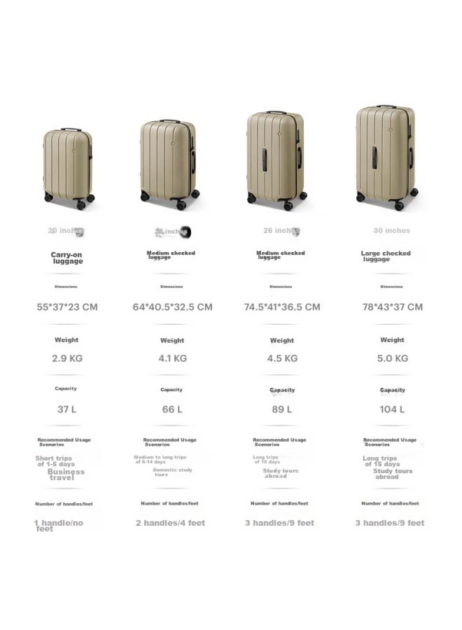 Ito Luggage Neat Suitcase, Trolley Case For Men And Women, Carry-on Luggage, 360° Wheels, Large Capacity, Sand Brown, 20 Inches - Image 4