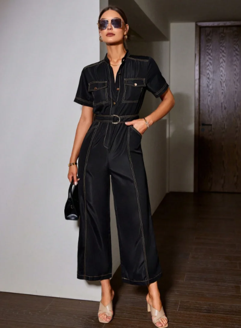 SIMPLEE Trendy Women's Jumpsuit - Fashionable Romper for Summer & Outings