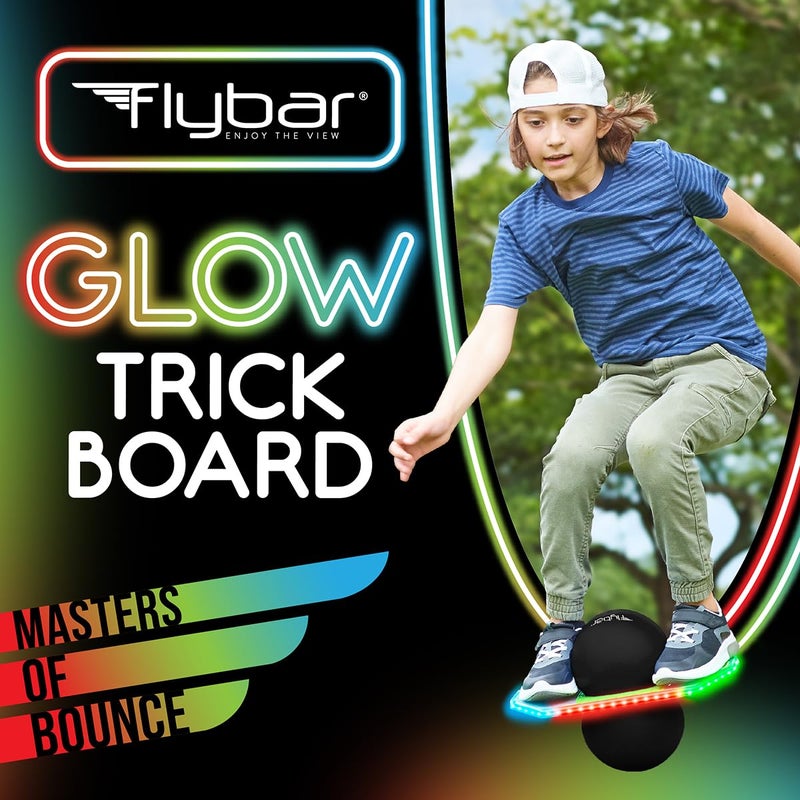 Flybar Pogo Trick Ball for Kids â€“ Balance Bounce Board with Anti-Slip Deck â€“ Pump Included - Indoor & Outdoor Toys for Boys and Girls Fun Way to Reduce Screen Time Supports up to 160 lbs â€“ Ages 6+ - Image 3