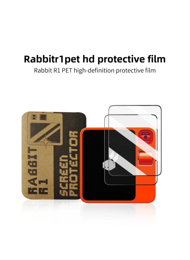 General Rabbit R1 Handheld Computer Ai Artificial Intelligence Equipment Accessories Pet High-Definition Protective Film 2 Pieces-Color:Transparent  - Image 3