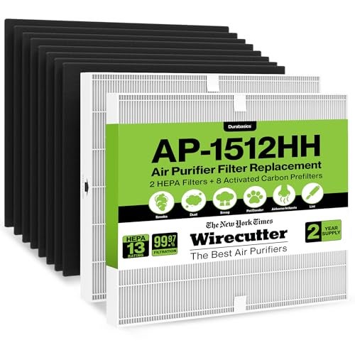 AP1512HH HEPA Set Replacement for Coway Filter  2 Year Supply  Compatible with Coway Airmega AP1512HH  Airmega Filter Replacement  Helps Remove Smoke Dust Pollen Dust Debris Pet Dander