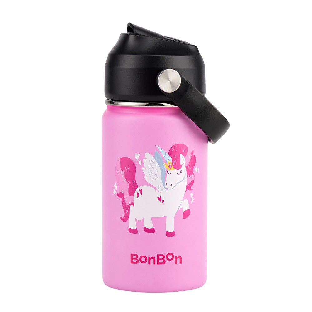 Bonbon - Stainless Steel Kids Water Bottle - Unicorn - 350 ml