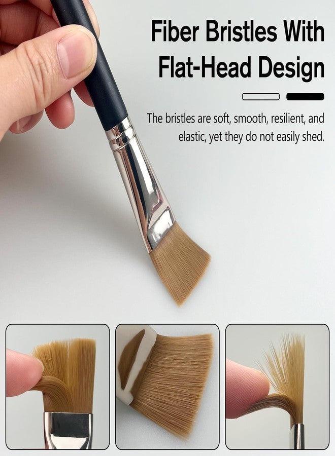 Jaasuee Professional Square Foundation Brush for Liquid Cream Makeup – Premium Flat Face Mask Brush with Soft Synthetic Bristles for Blending Foundation, Concealers, and Emulsion - Image 4