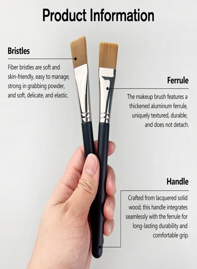 Jaasuee Professional Square Foundation Brush for Liquid Cream Makeup – Premium Flat Face Mask Brush with Soft Synthetic Bristles for Blending Foundation, Concealers, and Emulsion - Image 5