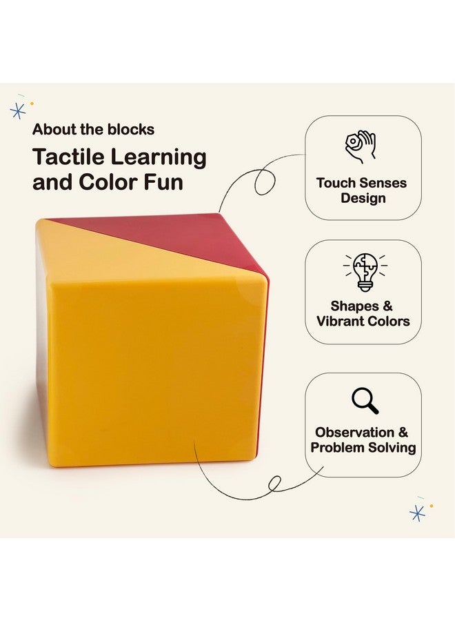 BEST LEARNING My Geo-Blox - Sorting and Building Blocks to Learn Colors and Shapes for Children 3+ Years - Cardboard Book Included - Building Toys for Boys and Girls as Birthday Present - Image 2