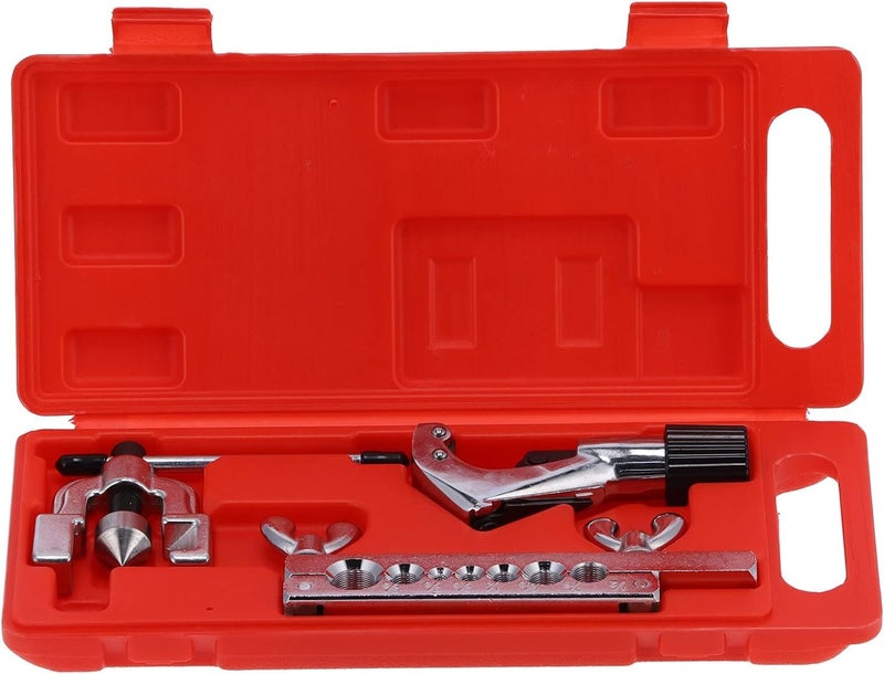 UPTODATETOOLS UPTODATETOOLS CT1226A Inch Size Flaring Tool Set Tube Expander Kit for Copper Aluminium Pipe Cutting Flaring  - Image 4