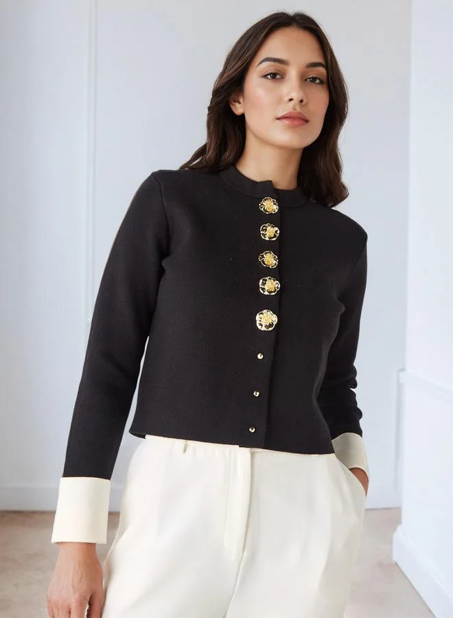 Iconic Iconic Floral Button Cardigan