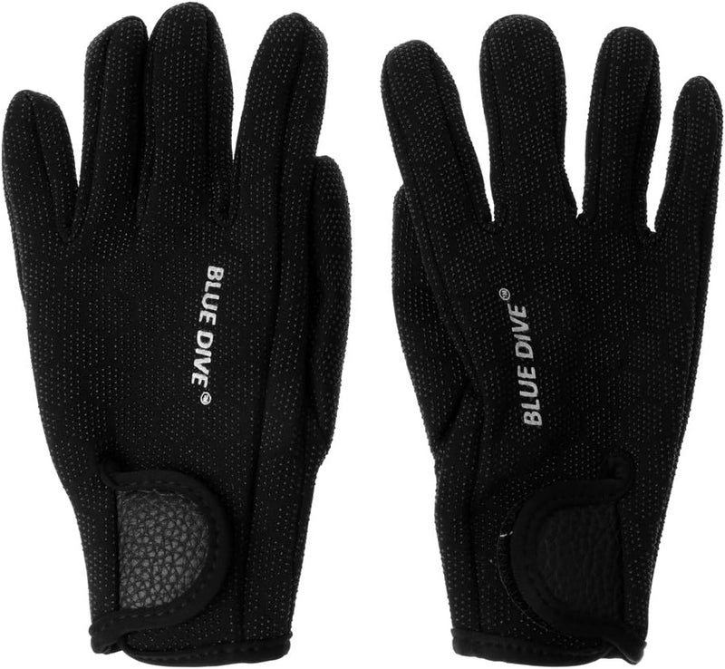 klarako 1 Pair 1.5mm Neoprene Anti slip Comfortable Wetsuits Five Finger Gloves for Scuba Diving Surfing Winter Swimming Black/Pink - Image 1