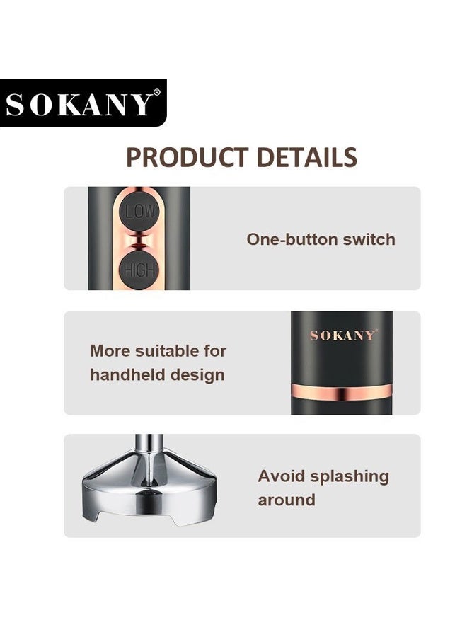 سوكاني خلاط يدوي ، خلاط كهربائي ، خلاط يدوي كهربائي ، خلاط محمول ، مفرمة ، خلاط ، 600 واط وسعة 500 مللي - Image 2