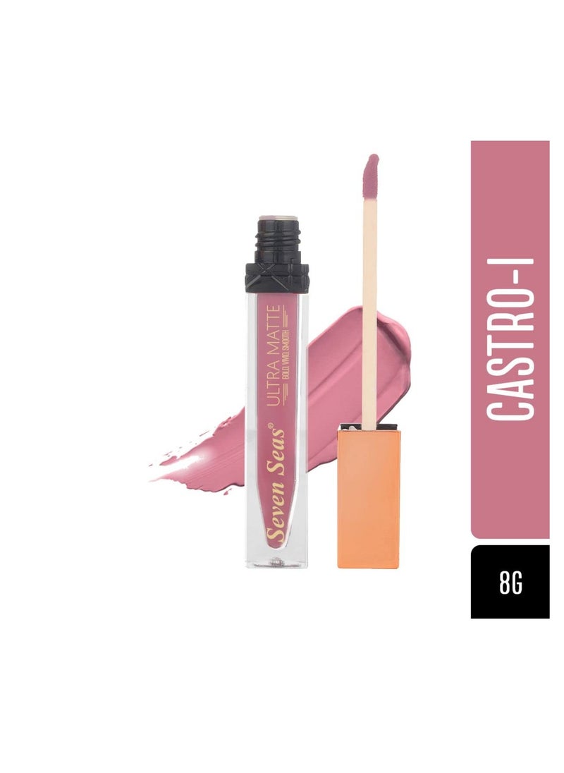 Seven Seas Seven Seas Ultra Smooth Matte Liquid Lipstick Smooth Lip Color Weightless Finish Long Lasting Matte Liquid Lipstick for Women Castro 1  - Image 2